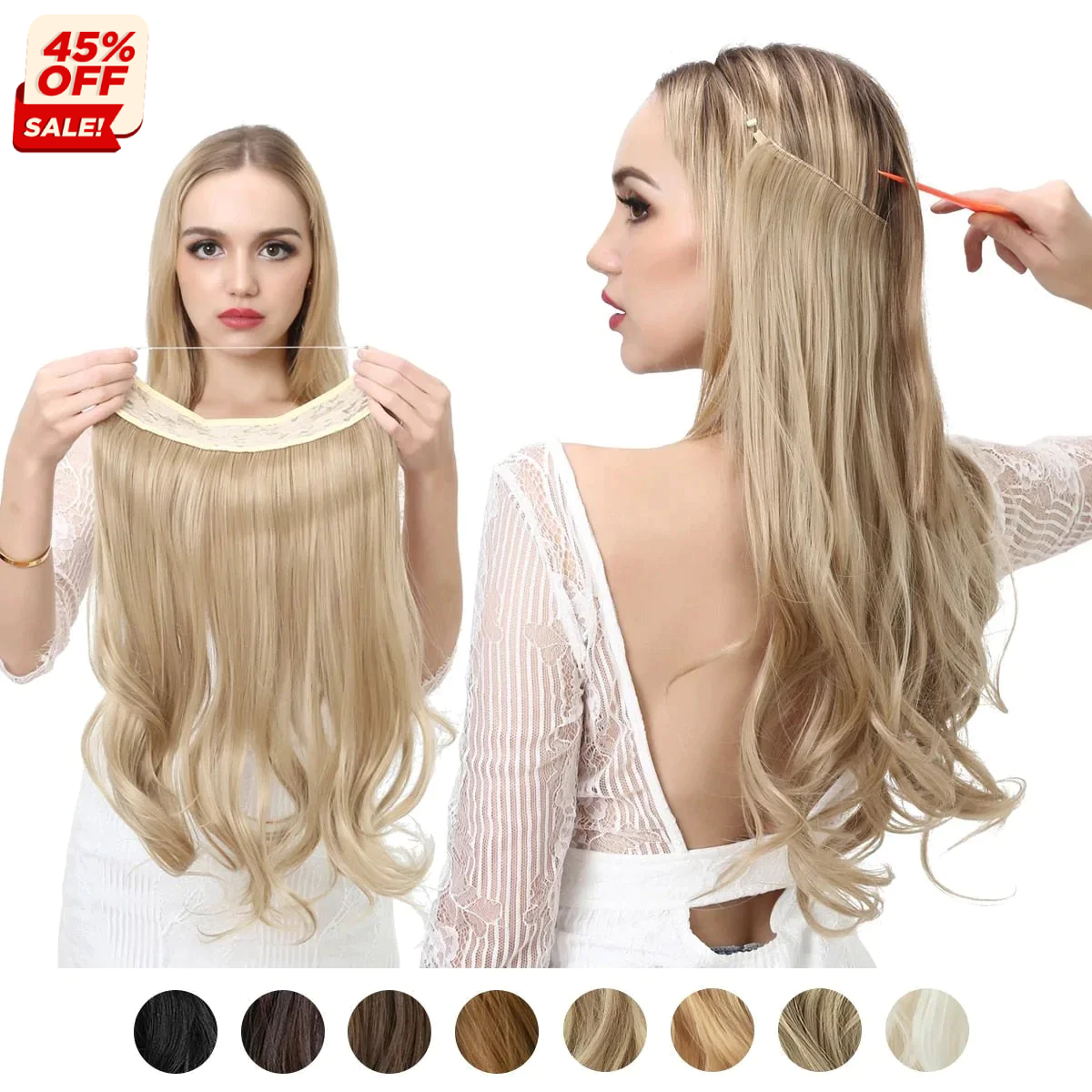 Glimpse® | Invisible Halo Hair Extensions (45% OFF)