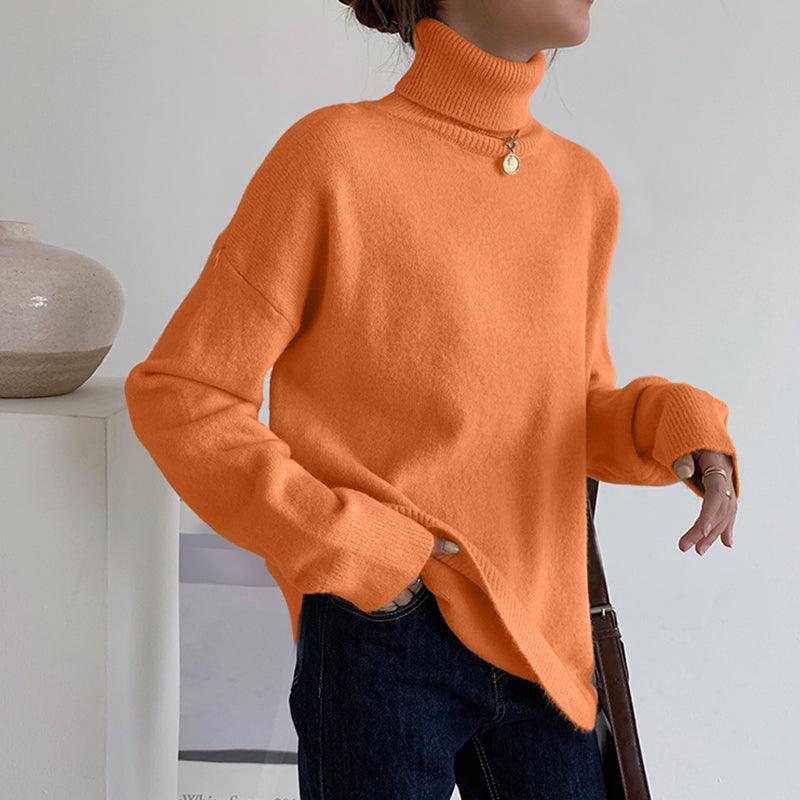 Carissa™ | Cashmere Loose Turtleneck Pullover - Glimpse Cosmetics