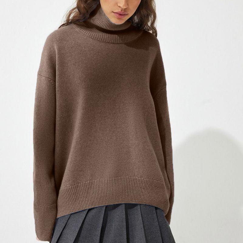 Carissa™ | Cashmere Loose Turtleneck Pullover - Glimpse Cosmetics