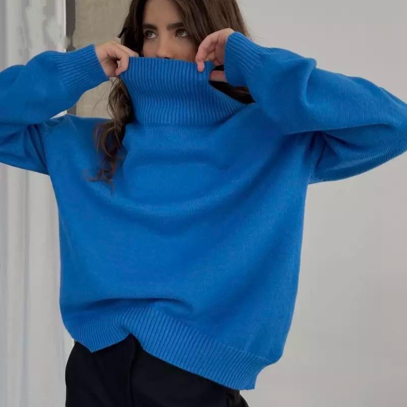 Carissa™ | Cashmere Loose Turtleneck Pullover - Glimpse Cosmetics