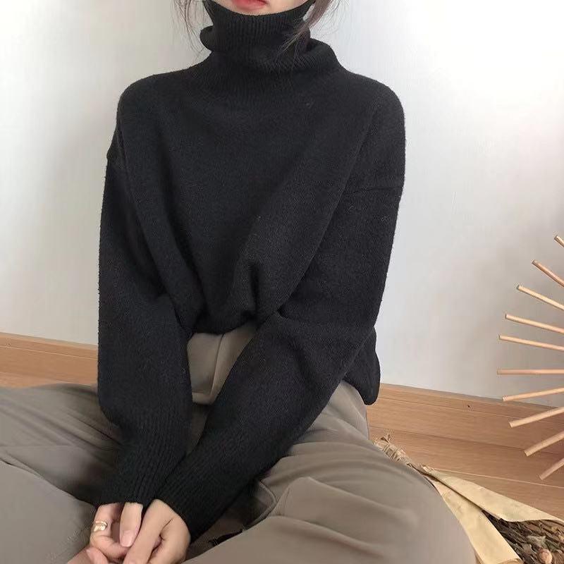 Carissa™ | Cashmere Loose Turtleneck Pullover - Glimpse Cosmetics