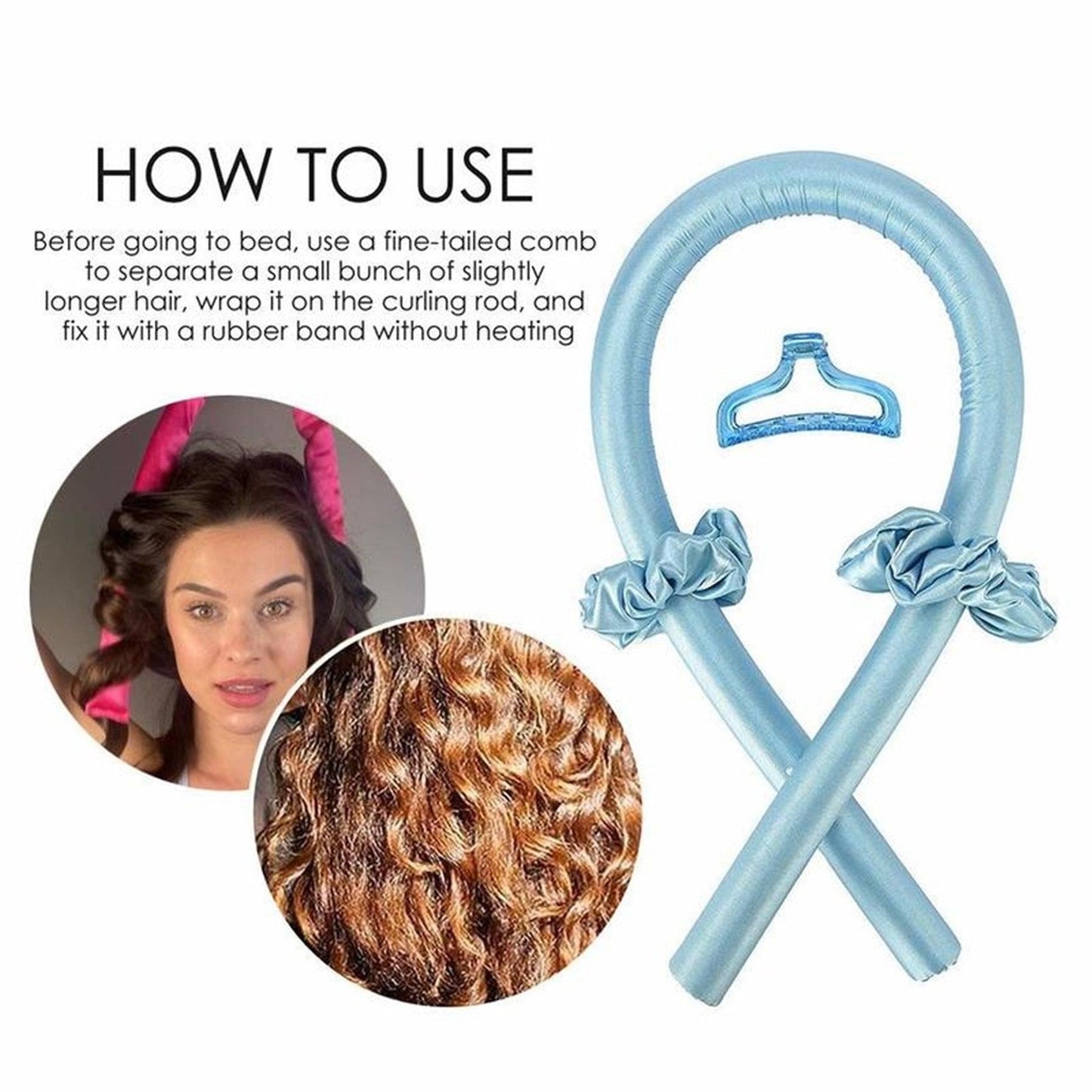 Glimpse Silk Hair Curling Ribbon™ | Heatless Curly Hair - Glimpse Cosmetics
