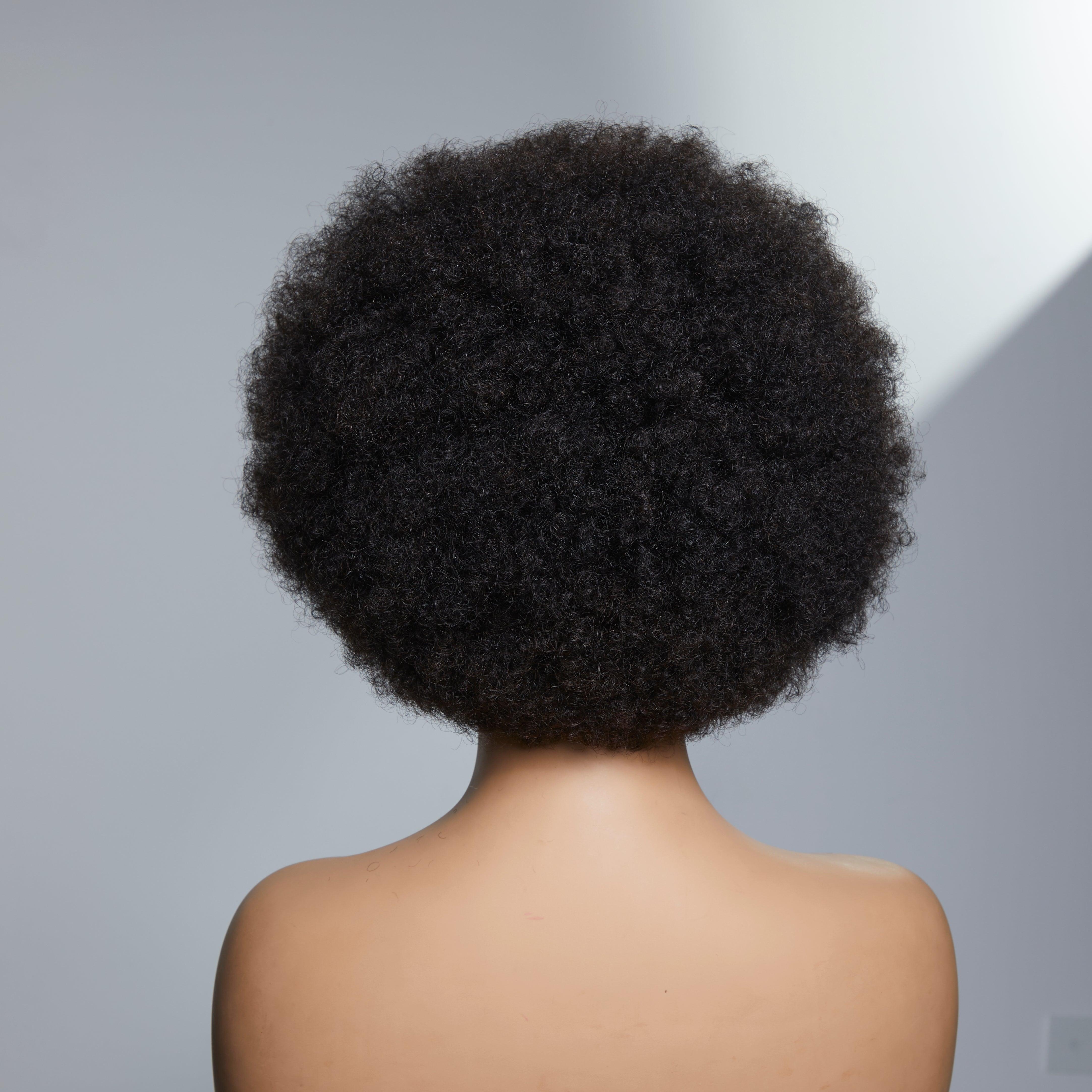 Glimpse™ I Retro Natural Afro Curl (Frontal Lace Wig & Bleached Knots) - Glimpse Cosmetics