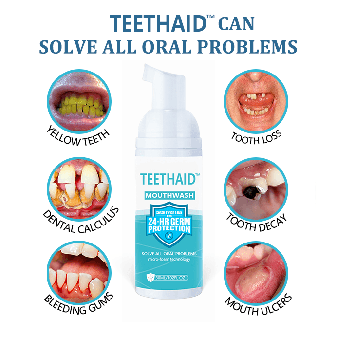 Teethaid® I Teeth Whitening & Breath Freshener I 1+1 Free - Glimpse Cosmetics