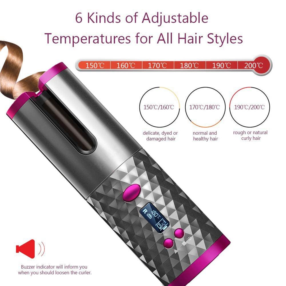 The Glimpse Wireless Curler™ | New Automatic Rotation Technology - Glimpse Cosmetics